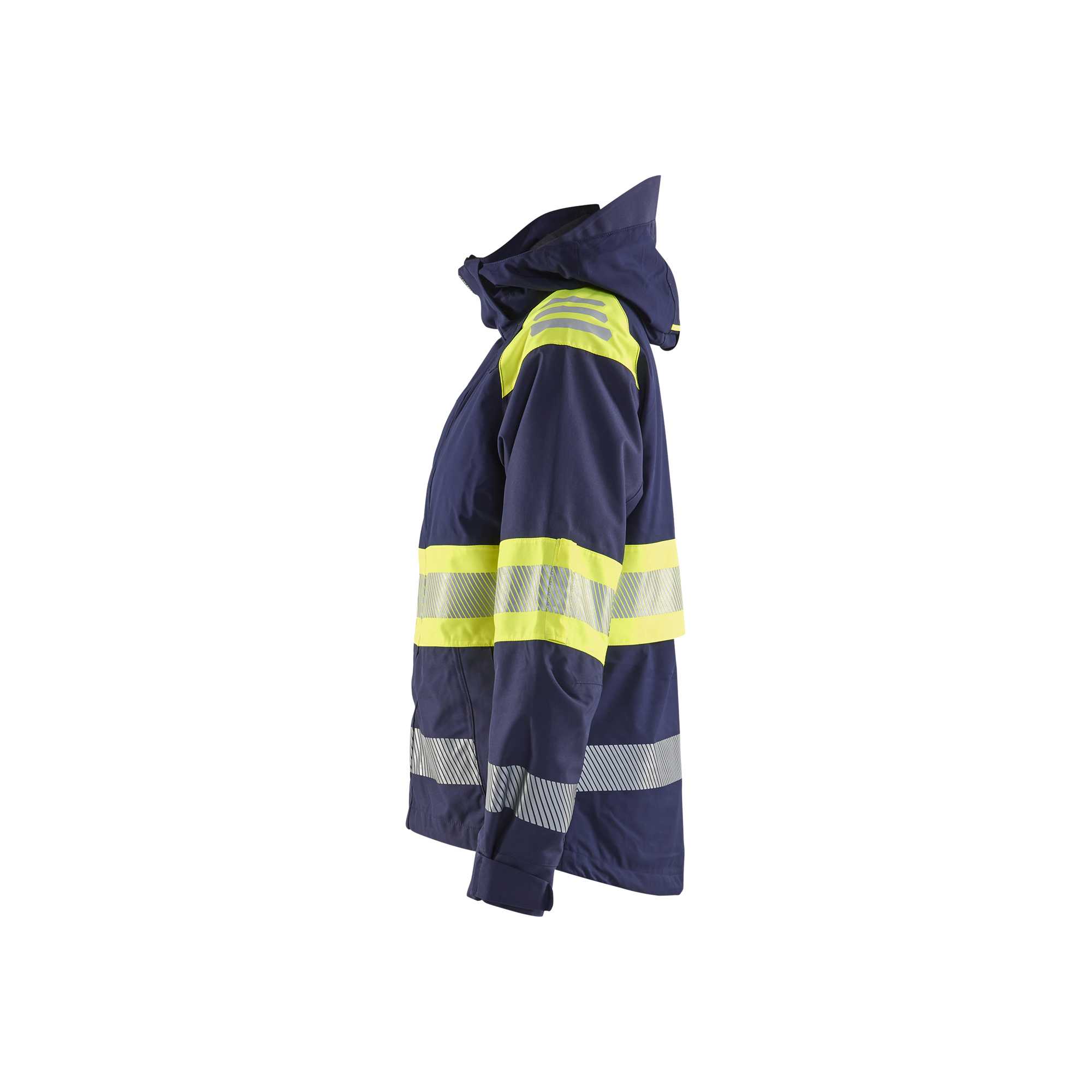 BLAKLADER 44301977 WOMEN’S HI VIS SHELL JACKET Hi Vis Reflective Shell Work Jacket WOMEN - Waterproof